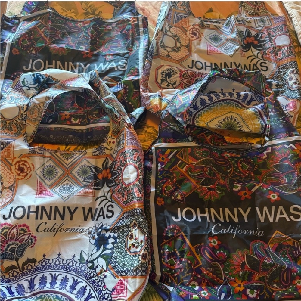 Johnny Was California Nylon Tote Bags | Lot of 4